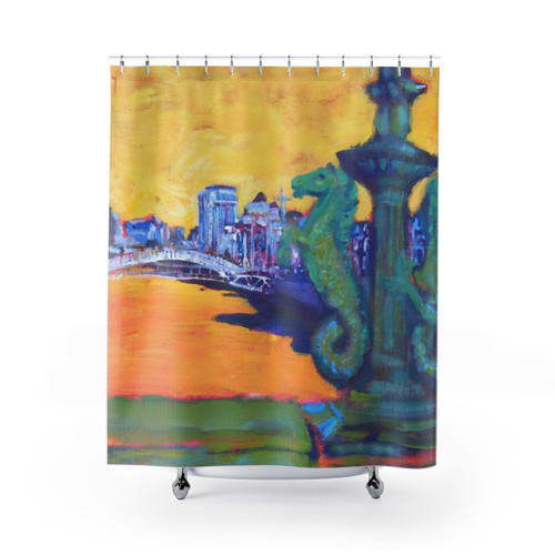 Dublin Cityscape Shower Curtains