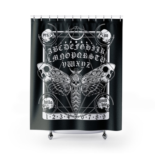 Death Moth Spirit Board Shower Curtains