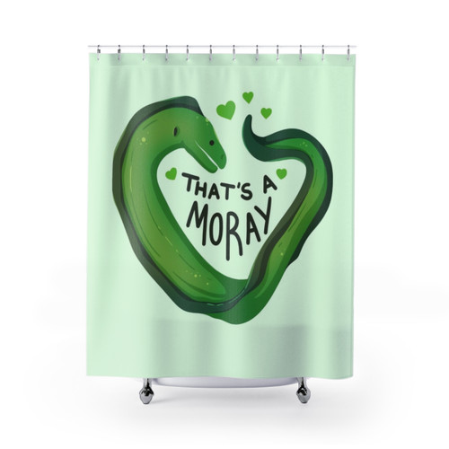 Moray Eel Shower Curtain - Punny Sea Creature Design