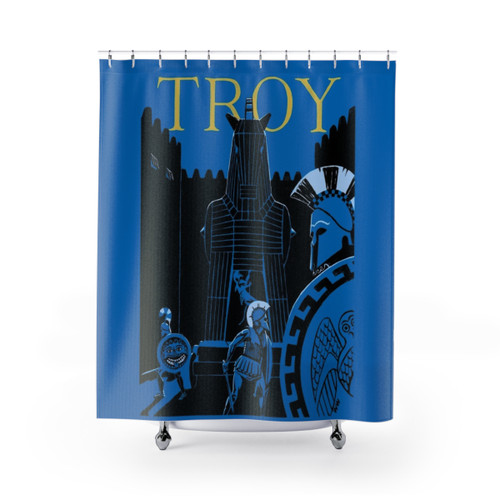 Troy Trojan Horse Shower Curtains