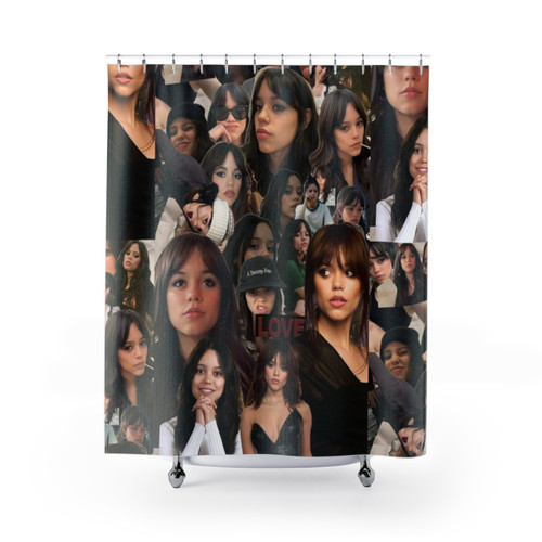 Jenna Ortega Photo Collage Shower Curtain