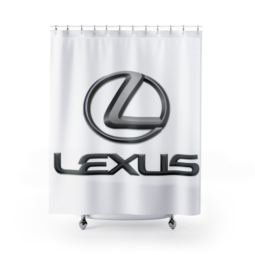 Lexus Logo Shower Curtains - Luxury Car Brand Decor