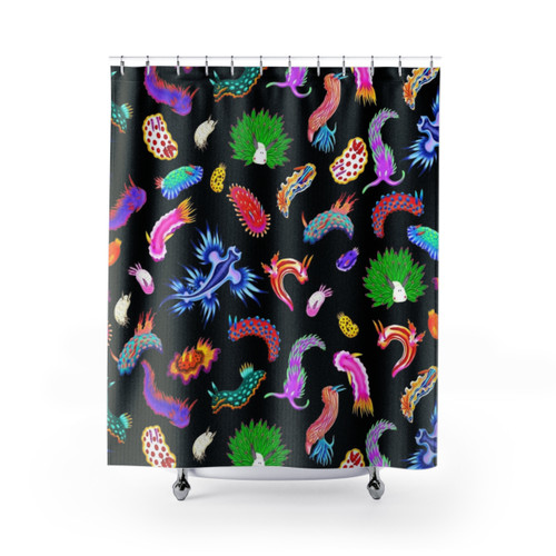 Rainbow Sea Slug Shower Curtain