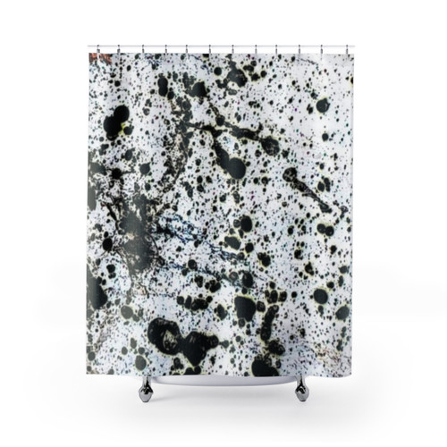 Dalmatian Pollock Abstract Shower Curtains