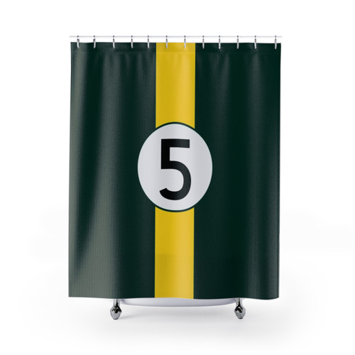 Vintage F1 Racing Shower Curtains