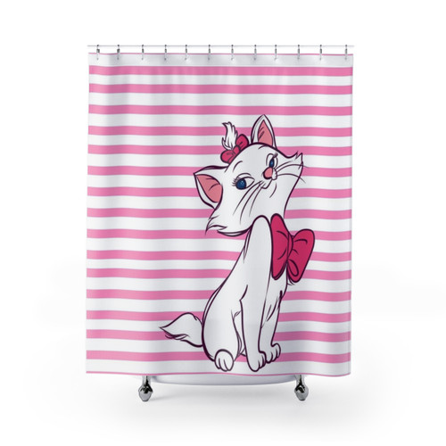 Aristocats Marie Pink Shower Curtains