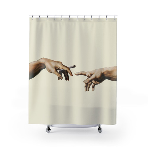 The Creation of Adam Shower Curtains