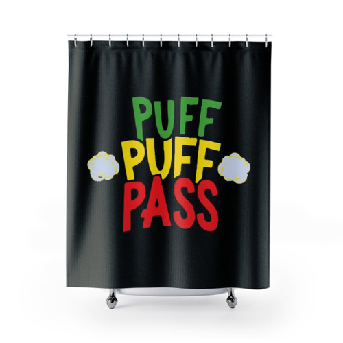 Marijuana Shower Curtains for Chill Bathroom Decor