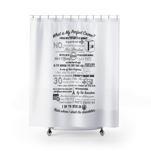 The Office Dwight's Perfect Crime Shower Curtains