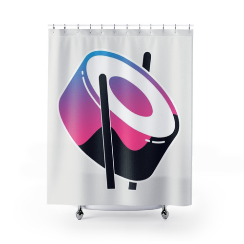 sushiswap Themed Shower Curtains for DeFi Enthusiasts
