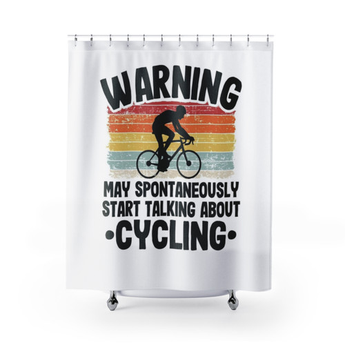 Vintage Cyclist Shower Curtains