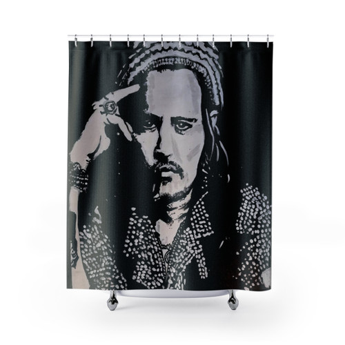 Johnny Depp Inspired Shower Curtain