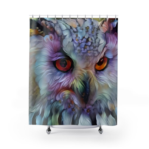 Ethereal Owl Shower Curtain