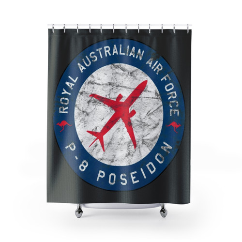 Vintage RAAF P-8 Poseidon Airplane Shower Curtains