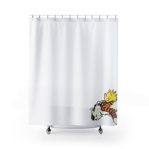 Calvin and Hobbes Sleeping Shower Curtains