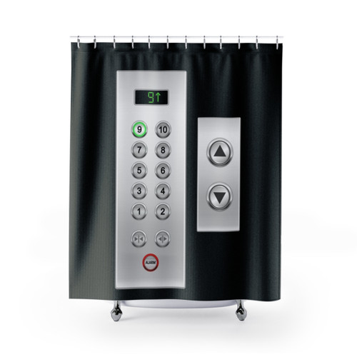 Elevator Buttons Shower Curtain