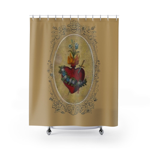 Sacred Heart of Mary Shower Curtain