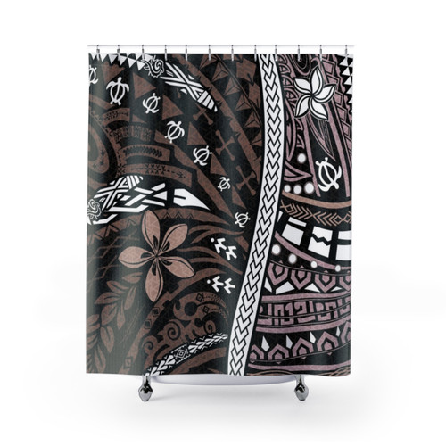 Tropical Polynesian Tribal Shower Curtains