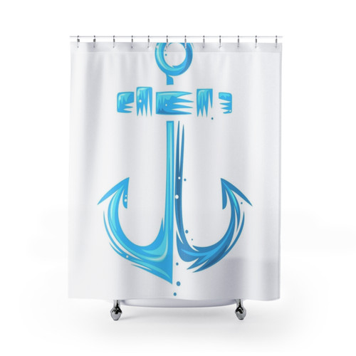 Nautical Anchor Shower Curtains for Bathroom Decor