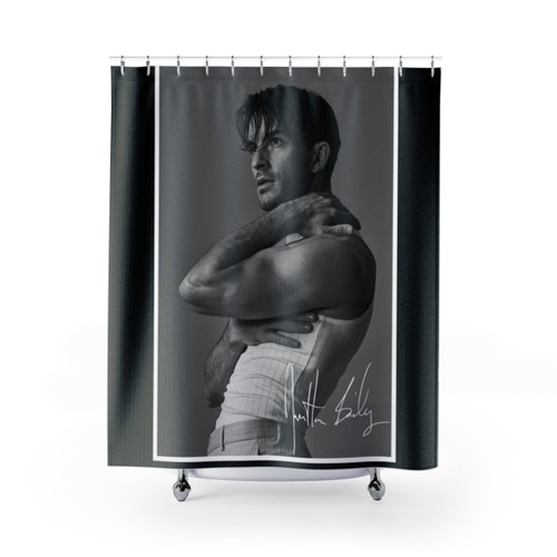 Jonathan Bailey Shower Curtains - Elegant Grunge Style