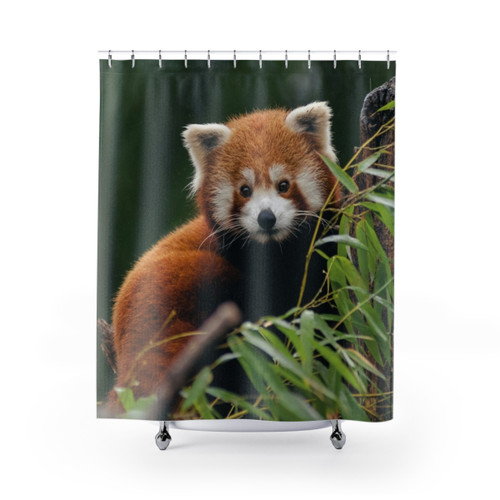 Adorable Red Panda Shower Curtain