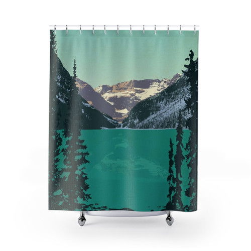 Lake Louise Mountain Shower Curtains