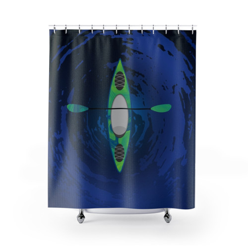 Kayaking Themed Shower Curtain