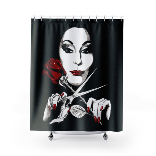 Gothic-inspired Mon chère Shower Curtains