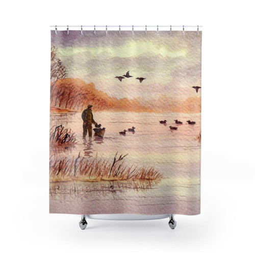 Sudden Flyover II Duck Hunting Shower Curtains