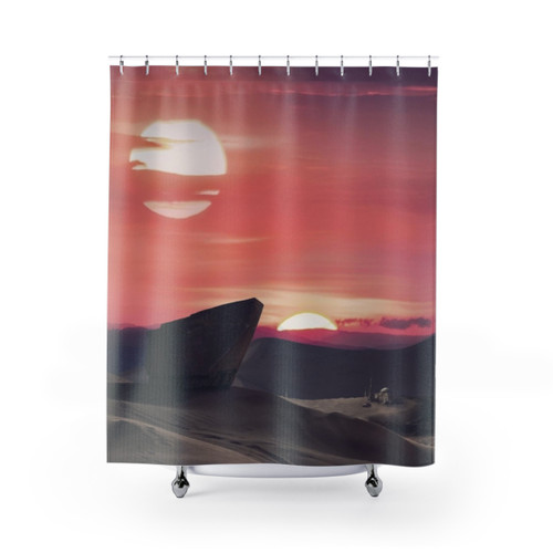 Desert Planet Sci-Fi Shower Curtains