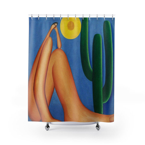 Tarsila do Amaral Abaporu Exhibition Poster Shower Curtains
