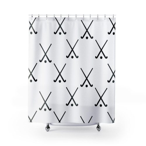 Field Hockey Themed Shower Curtain