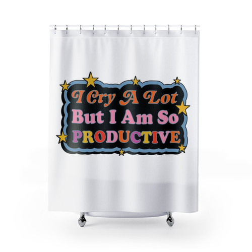 Swiftie I Cry A Lot But I Am So Productive Shower Curtains