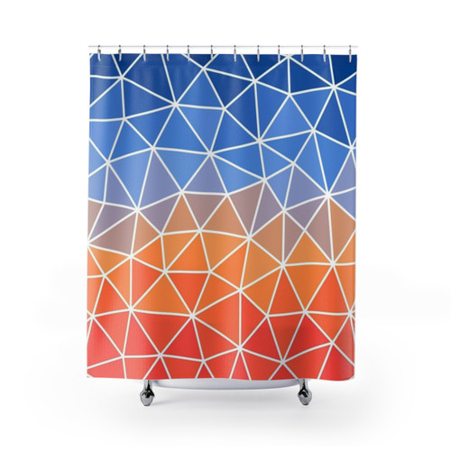 Sunrise Geometric Shower Curtains