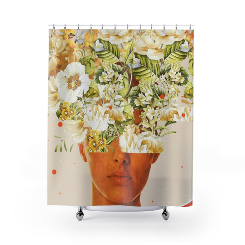 Colorful Floral Shower Curtains by SuperFlowerHead