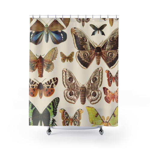 Artistic Collection Shower Curtains with Bugs and Insects