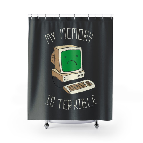 Funny Computer Nerd Shower Curtain