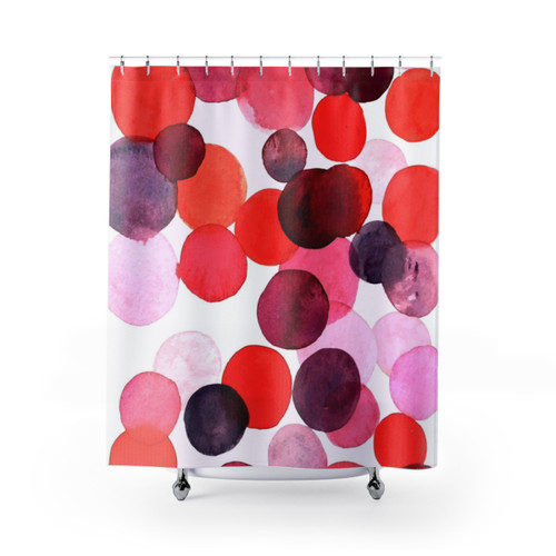 Colorful Bubble Pattern Shower Curtain