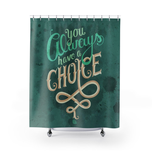 Supernatural Dean Winchester Quote Shower Curtains