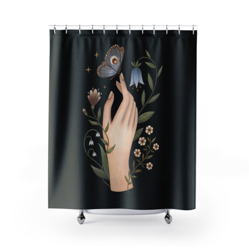 Gentle Touch Shower Curtains with Floral Nature Designs