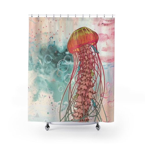 Ethereal Jellyfish Shower Curtain