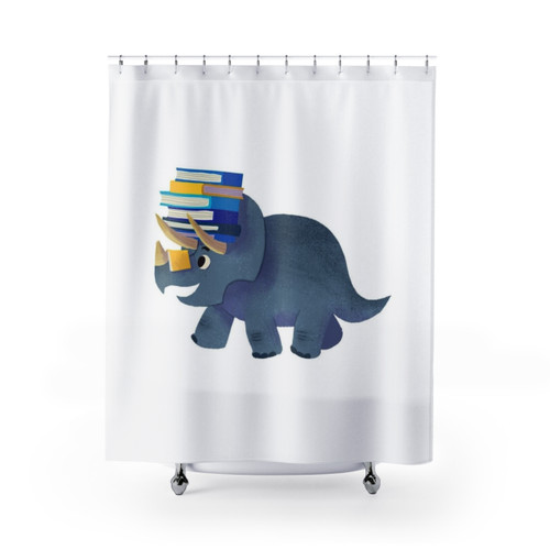 Cute Dinosaur Book Shower Curtains