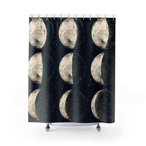Moon Cycle Shower Curtains