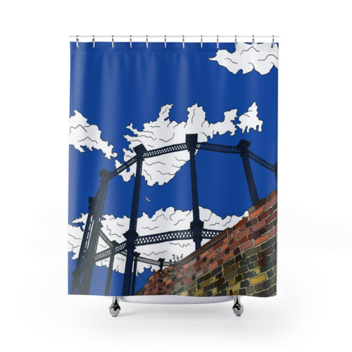London Regent's Canal Scenic Shower Curtain