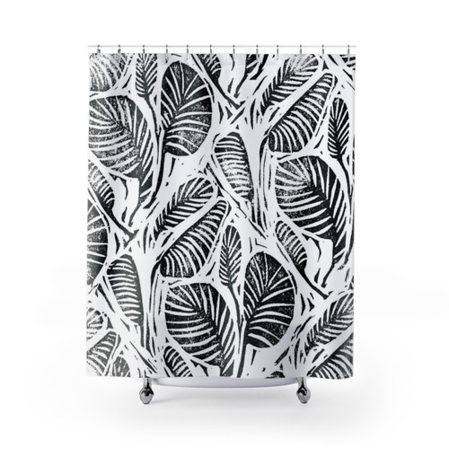 Tropical Leaves Shower Curtains - Jungle Collection