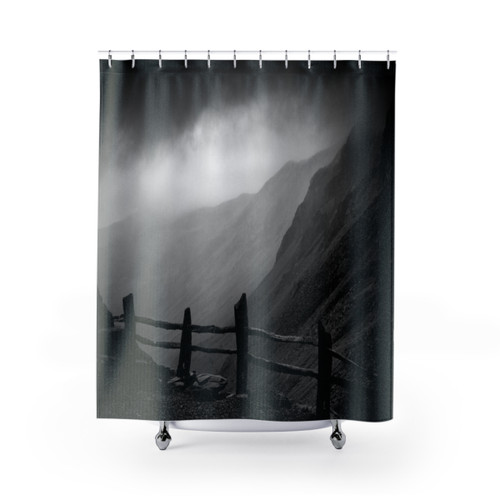 Scenic Lake District landscape printed on shower curtains