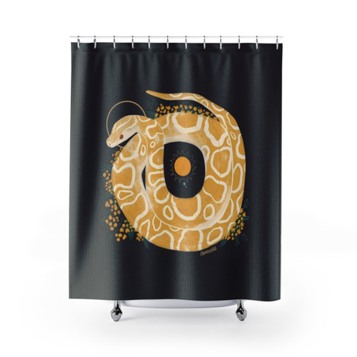 Burmese Python Shower Curtains - Familiar Collection