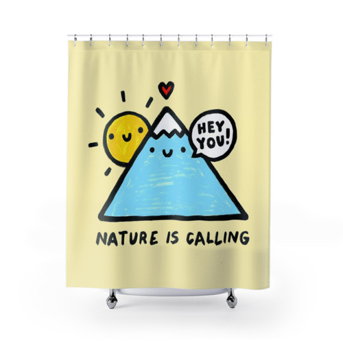 Nature Calling Shower Curtains for Outdoor Enthusiasts