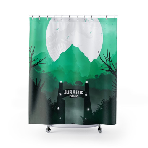 Jurassic Park Dinosaur Shower Curtain