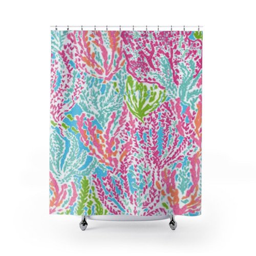 Lilly Inspired Print Shower Curtain
